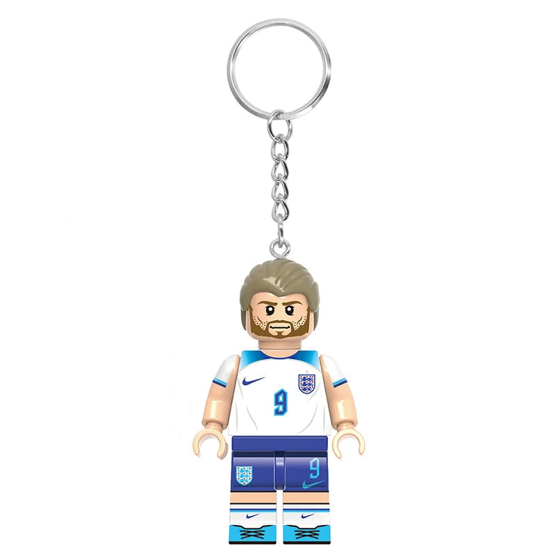 England Brick Footballer | Custom Minifigure Keychain