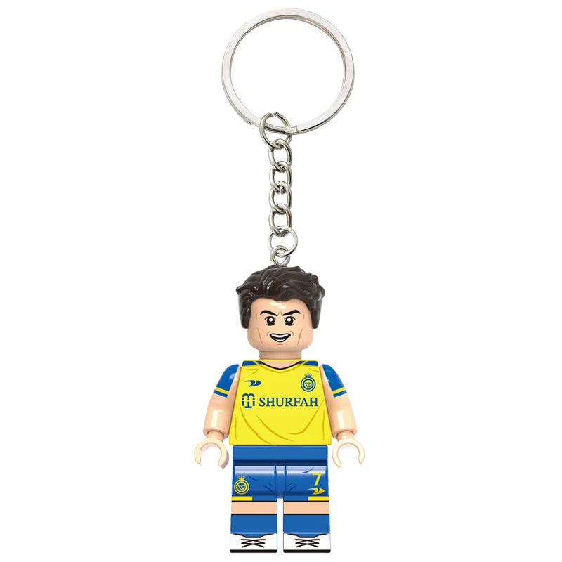 CR7 Portuguese Striker (Club Kit) | Custom Minifigure Keychain