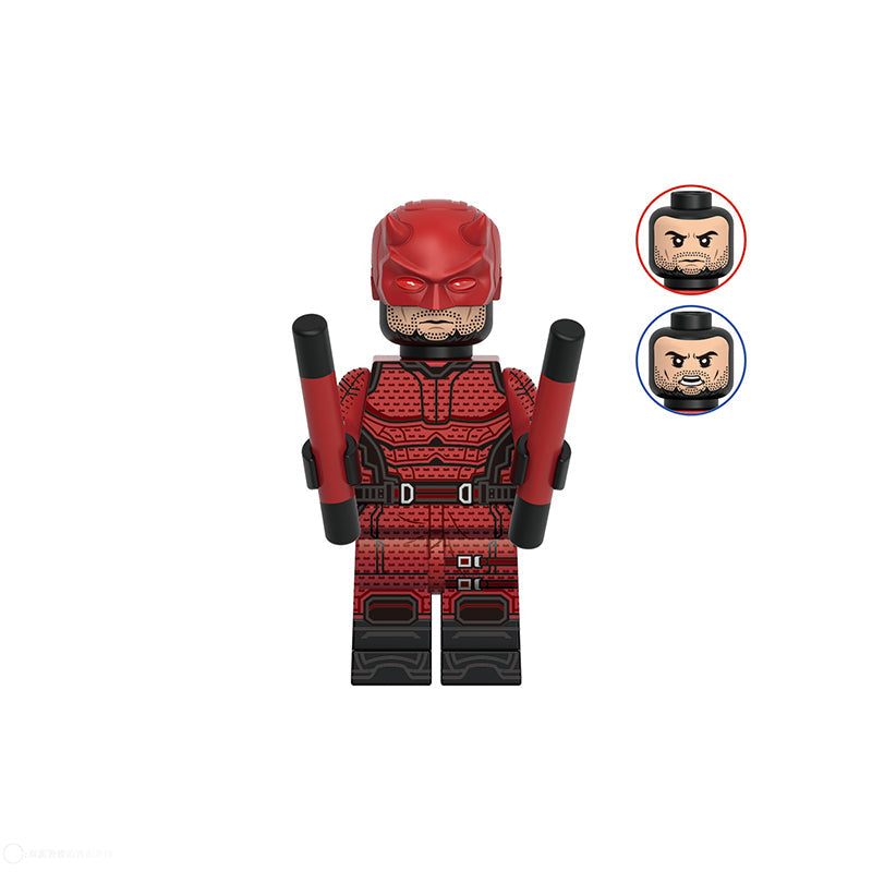 Crimson Rooftop Vigilante (001) | Custom Minifigure