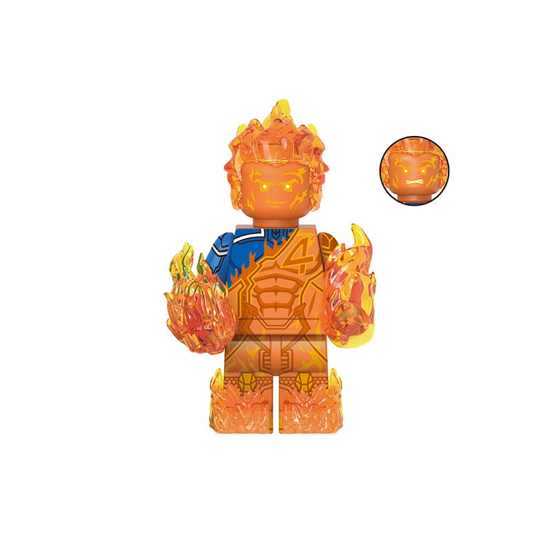 Flaming Hero (002) | Custom Minifigure
