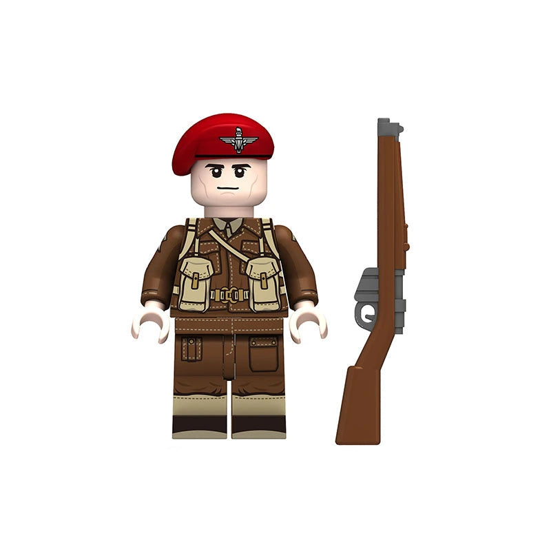 Red Devils Paratrooper (002) | Custom Minifigure