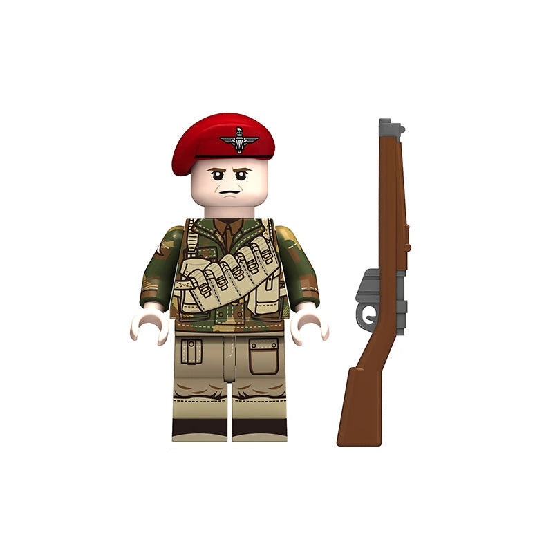 Red Devils Paratrooper (003) | Custom Minifigure