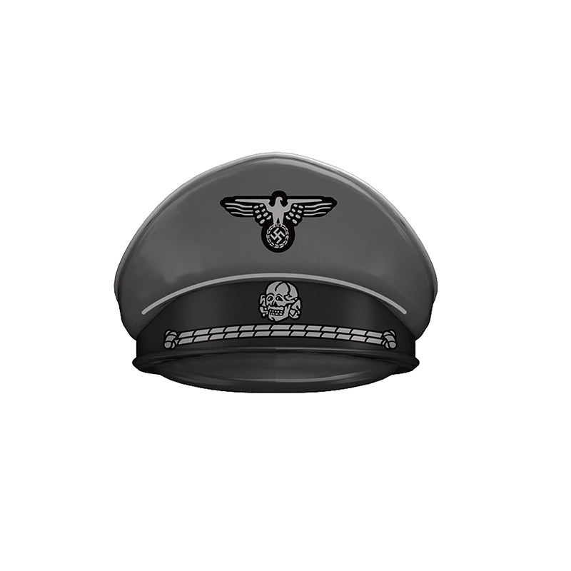 Waffen SS Infantry NCO Crusher Cap (White Trim) | Custom Accessory