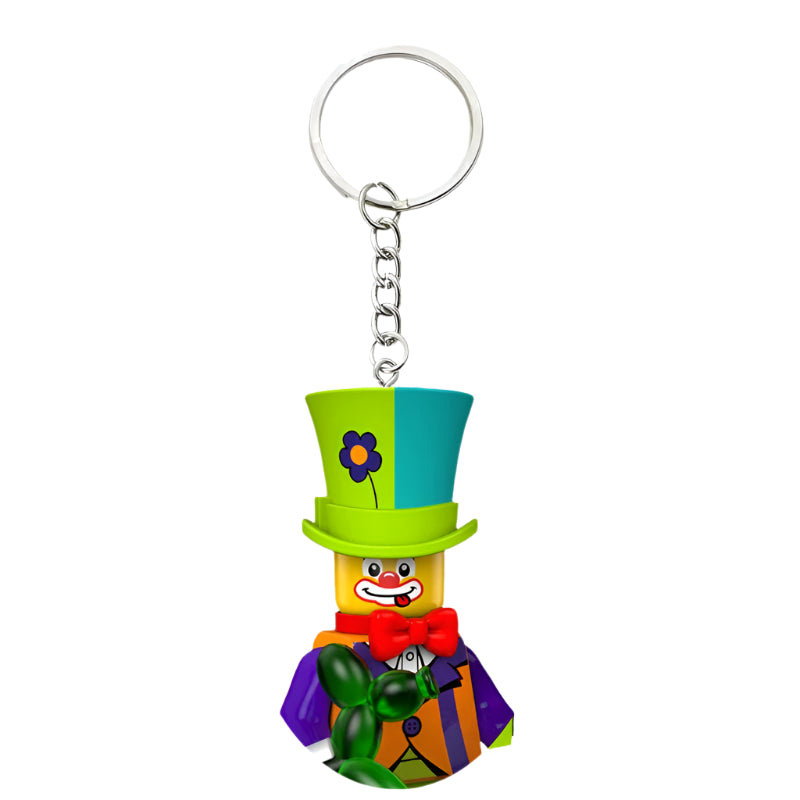 Clown Minifigure Keychain