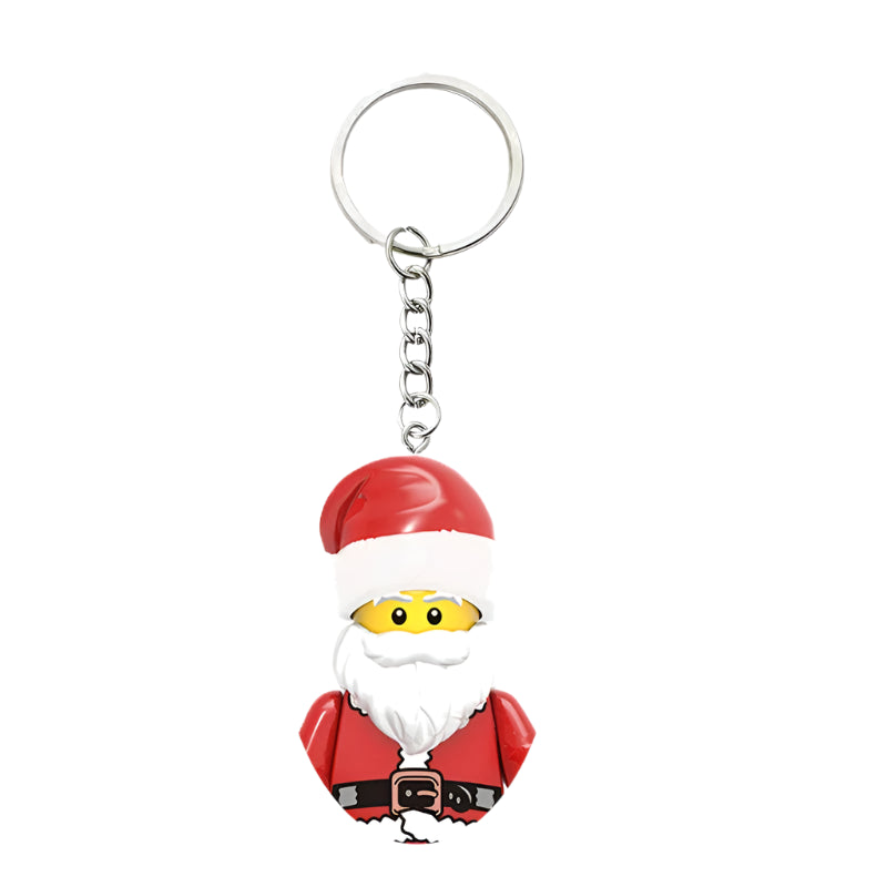 Santa Minifigure Keychain