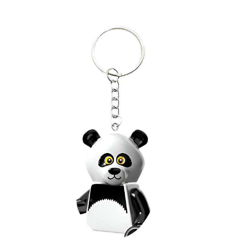 Panda Minifigure Keychain