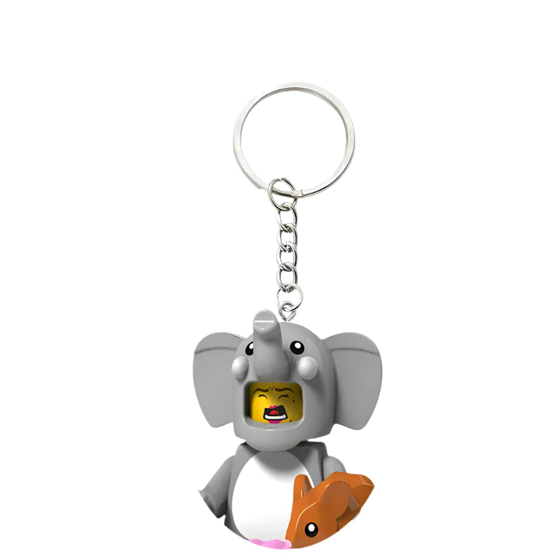 Elephant Minifigure Keychain