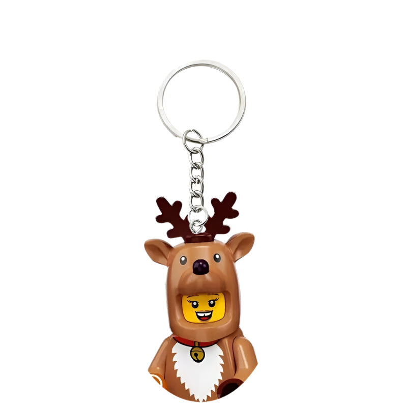 Reindeer Minifigure Keychain