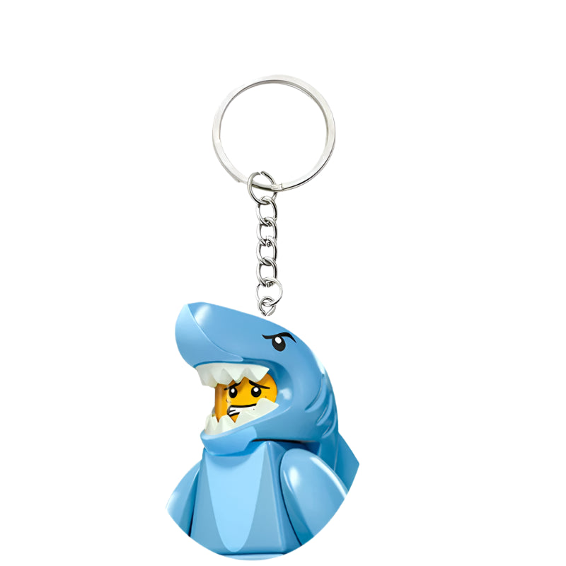 Shark Minifigure Keychain