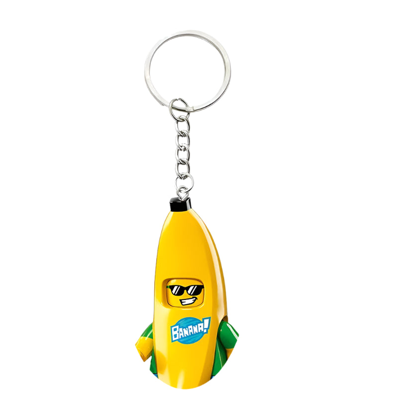 Banana Minifigure Keychain