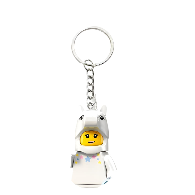 Unicorn Minifigure Keychain