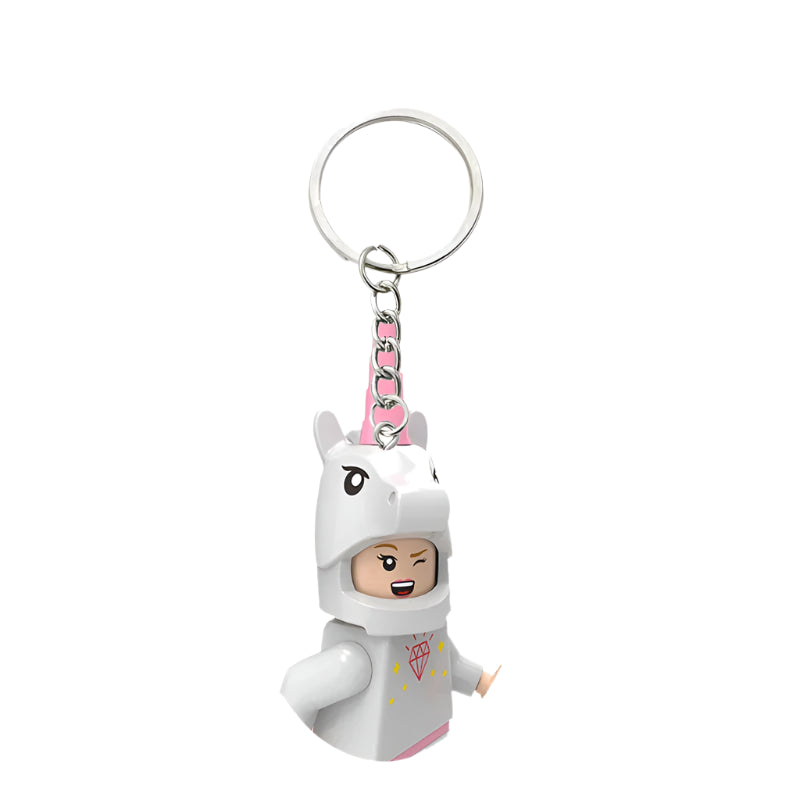 Unicorn Minifigure Keychain