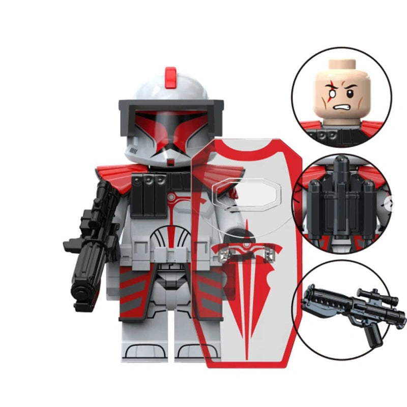 BF8154 – Crimson Legion Trooper | Custom Brick Figure