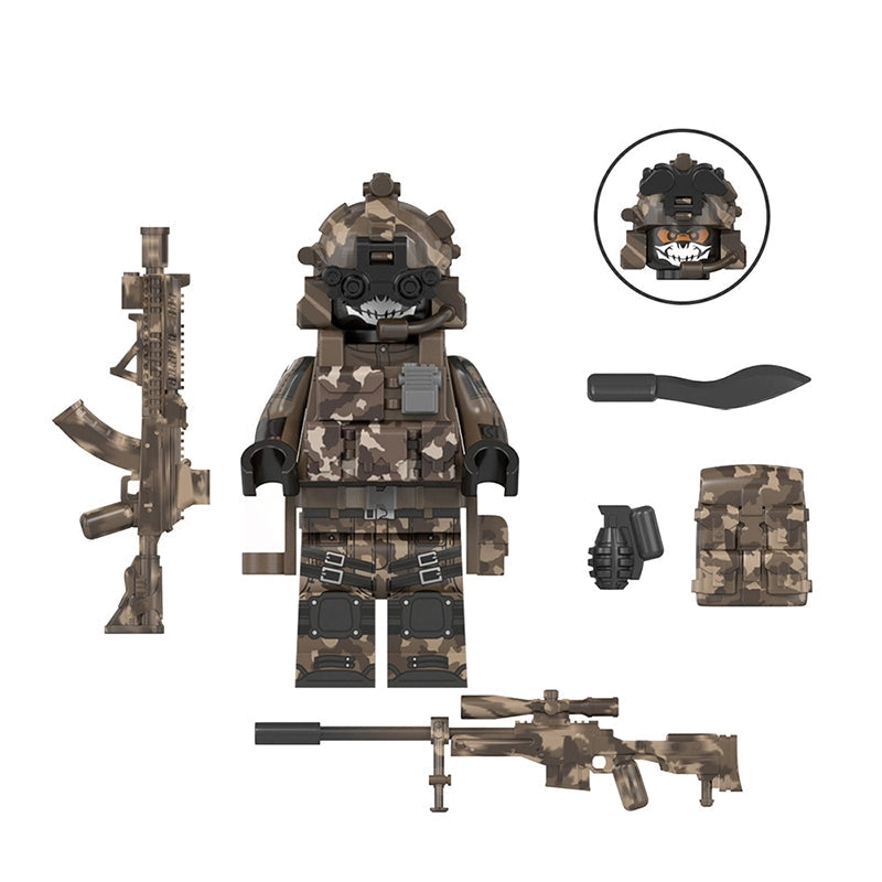 Deathmask Operative (Marksman) | Custom Minifigure