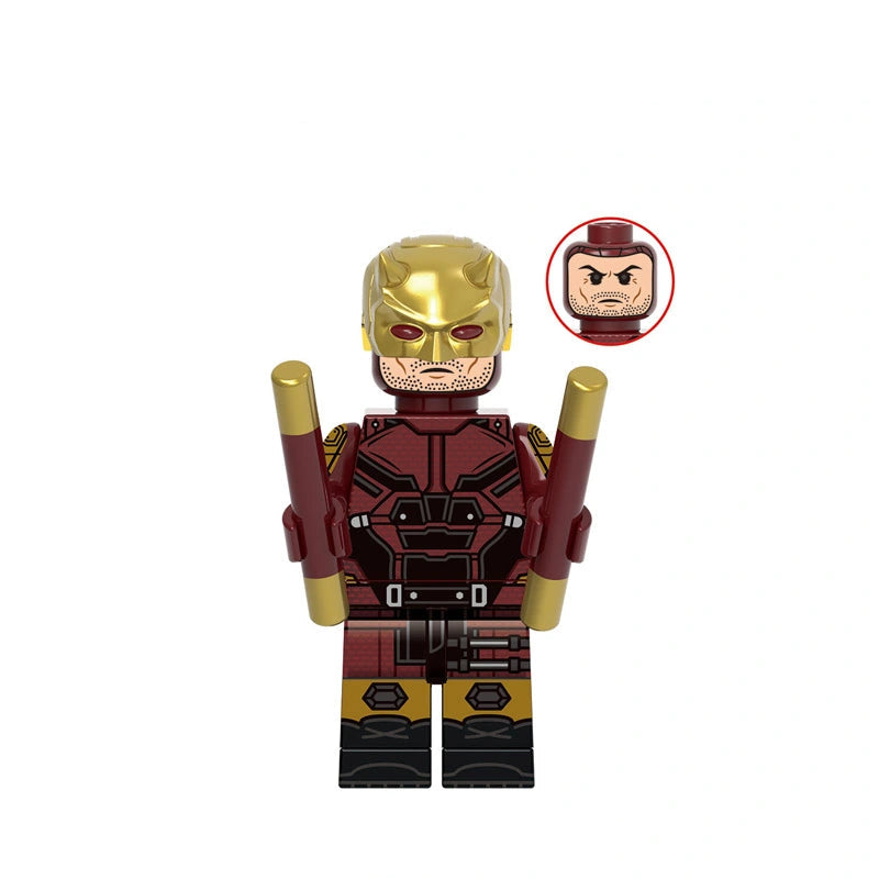 Crimson Rooftop Vigilante (002) | Custom Minifigure