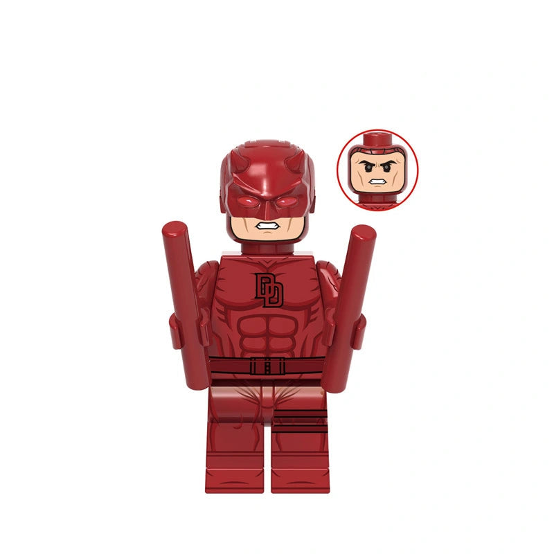 Crimson Rooftop Vigilante (005) | Custom Minifigure