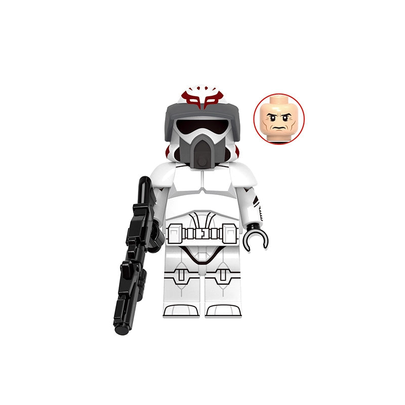 Kamino ARF Trooper figure with helmet and weapon on a white background