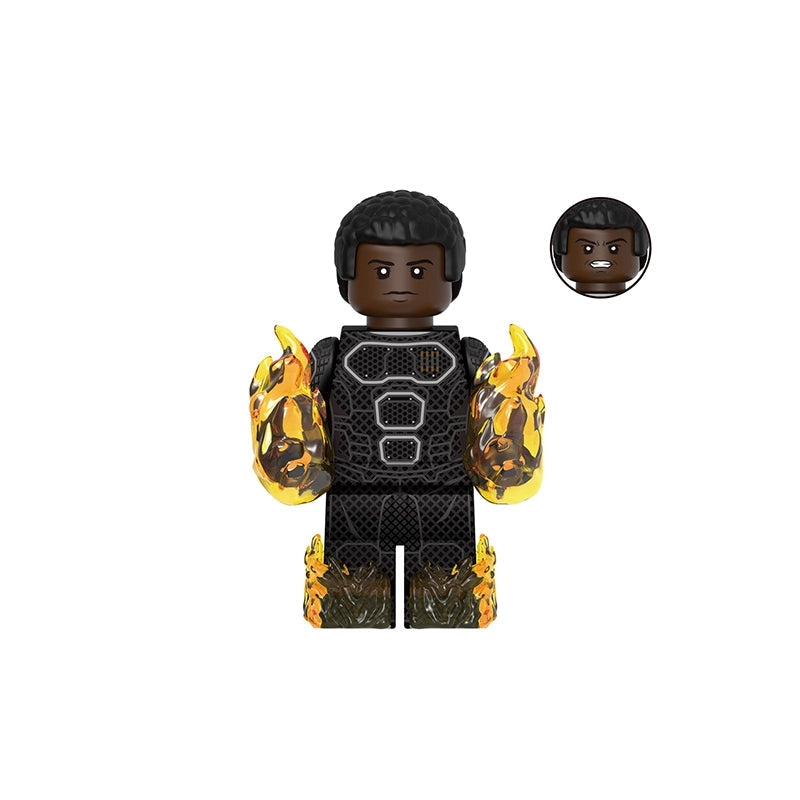 Flaming Hero (003) | Custom Minifigure