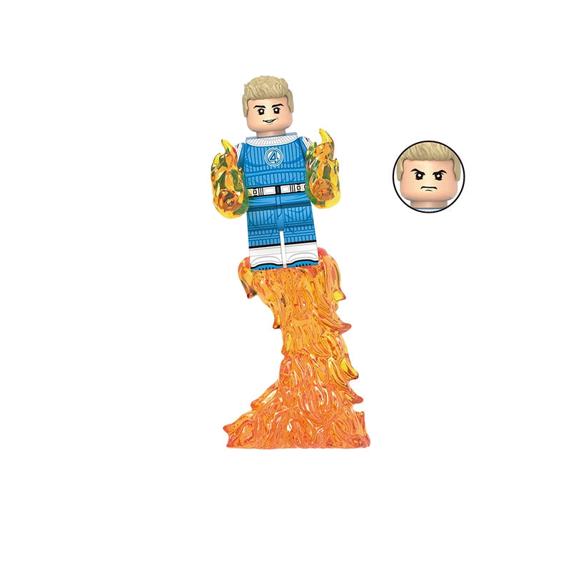 Flaming Hero (005) | Custom Minifigure