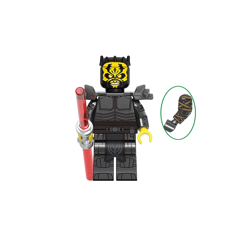 Savage Opress figure with a close-up of an arm in a green circle on a white background.