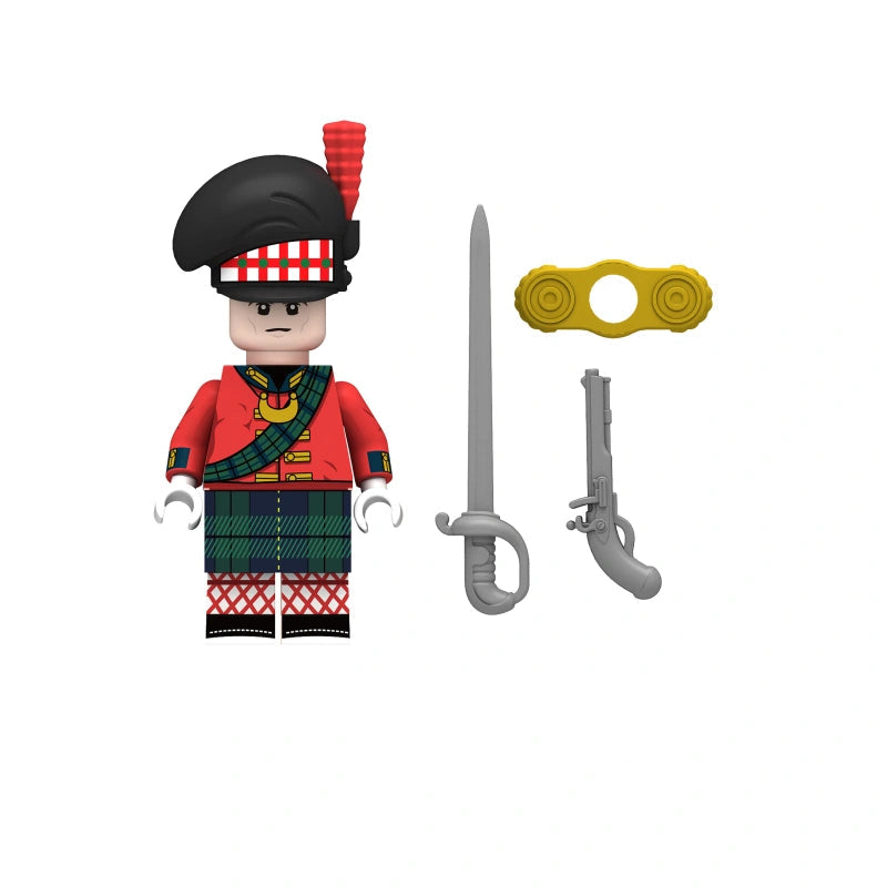 Highland Infantry Officer (001) | Custom Minifigure