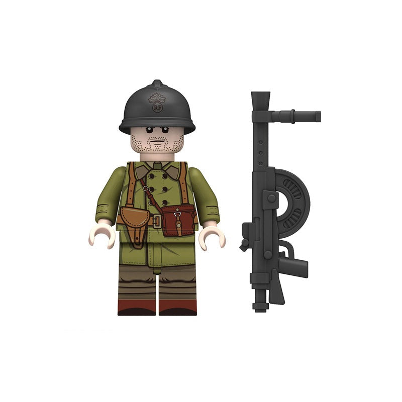 French Machine-Gunner (001) | Custom Minifigure