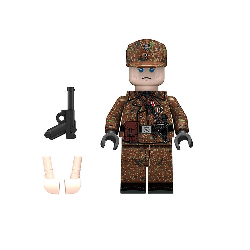 SS Panzer Crewman (002) | Custom Minifigure