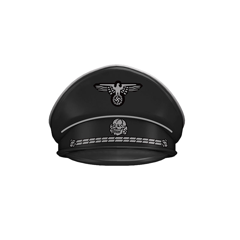 Waffen SS Crusher Cap (Black) | Custom Accessory