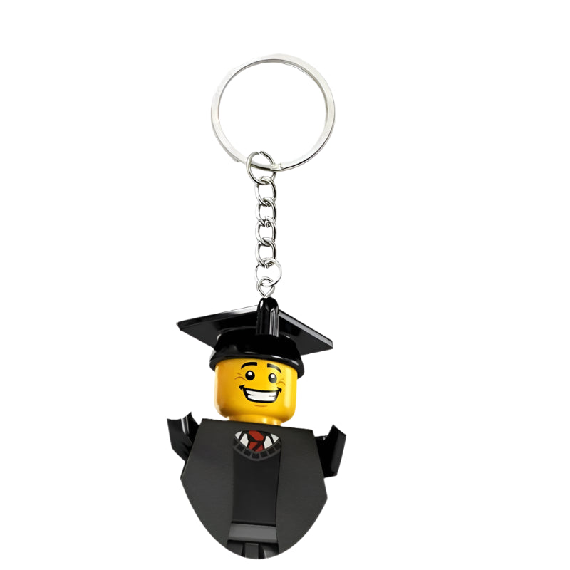 Graduate Minifigure Keychain
