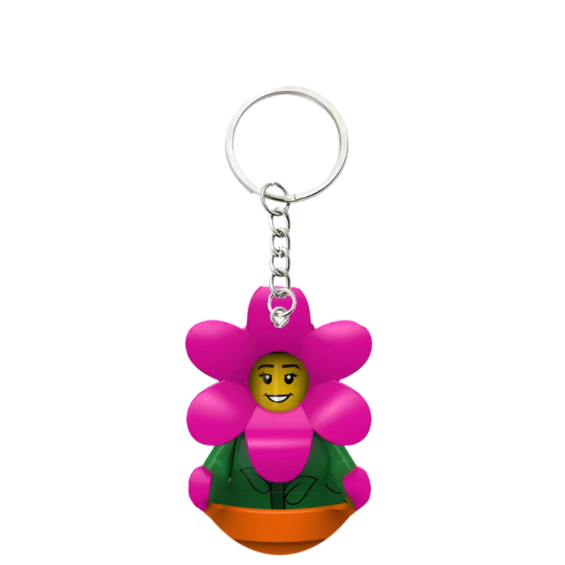 Flower Minifigure Keychain