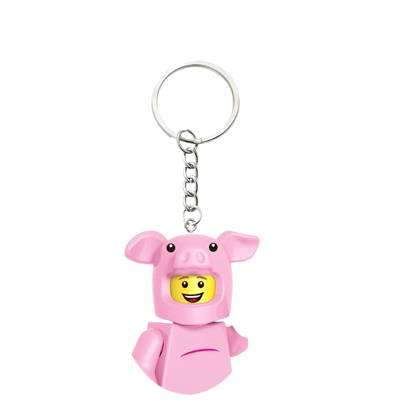 Pig Minifigure Keychain