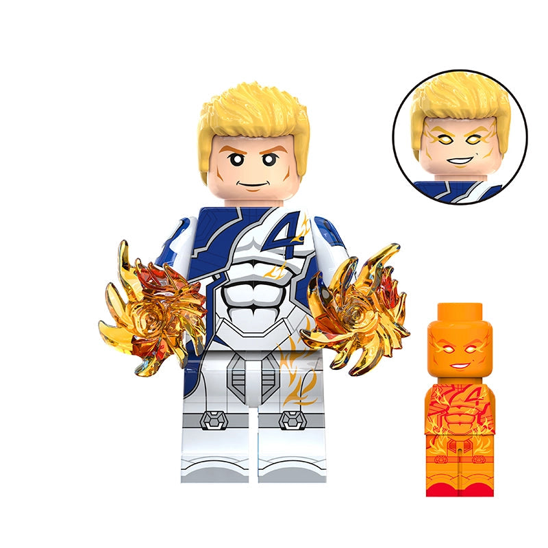 Flaming Hero (007) | Custom Minifigure