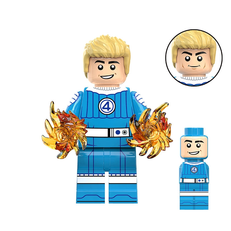Flaming Hero (008) | Custom Minifigure