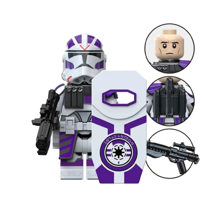BF8144 – Amethyst Legion Trooper | Custom Brick Figure
