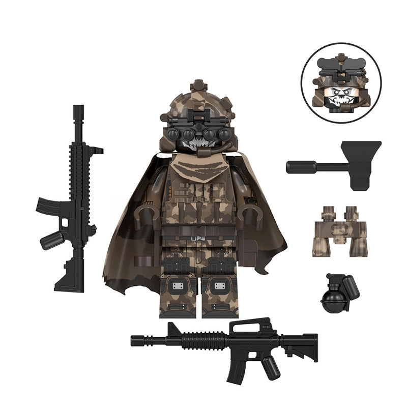 Deathmask Operative (Commando) | Custom Minifigure