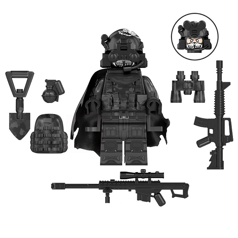Black Specters Operative (Sniper) | Custom Minifigure
