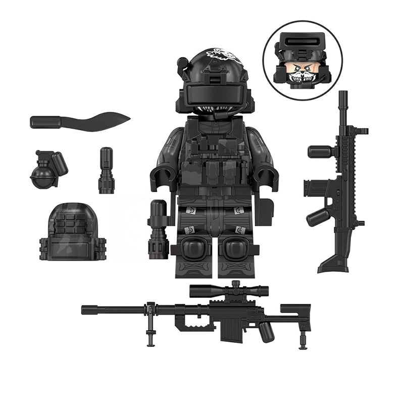 Black Specters Operative (Commando) | Custom Minifigure