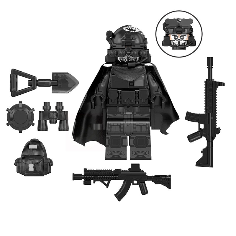 Black Specters Operative (Commander) | Custom Minifigure