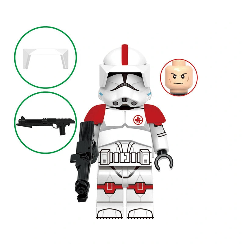 Medic Clone Trooper (001) | Custom Minifigure
