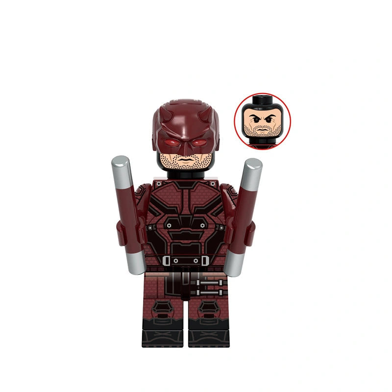 Crimson Rooftop Vigilante (003) | Custom Minifigure