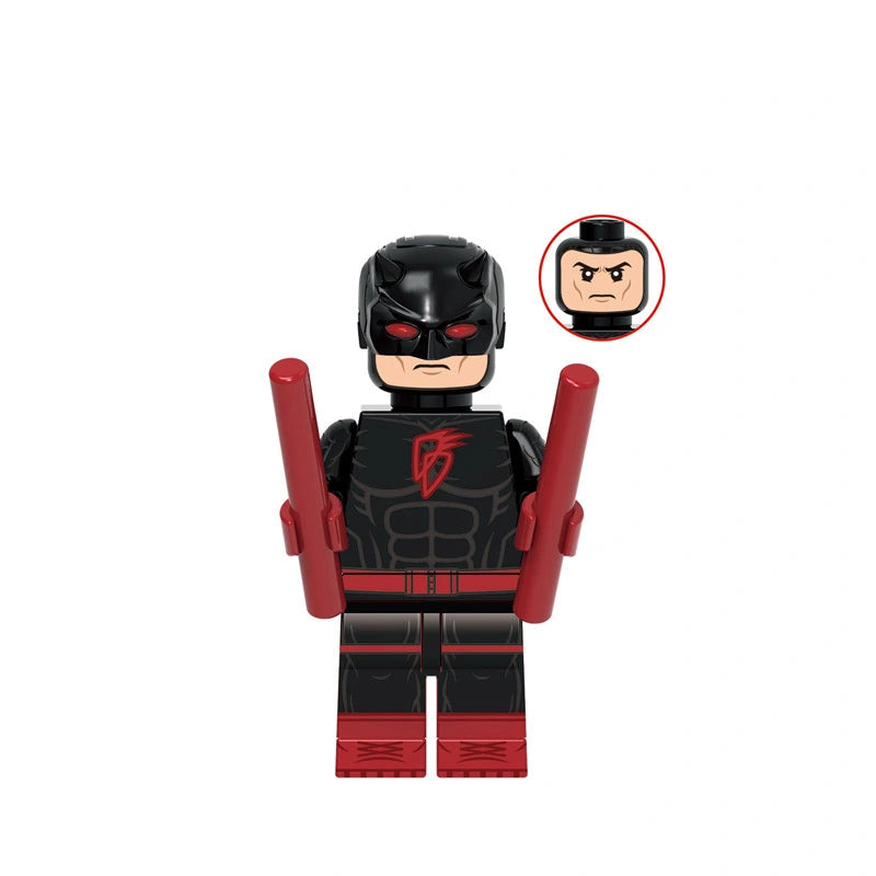 Crimson Rooftop Vigilante (007) | Custom Minifigure