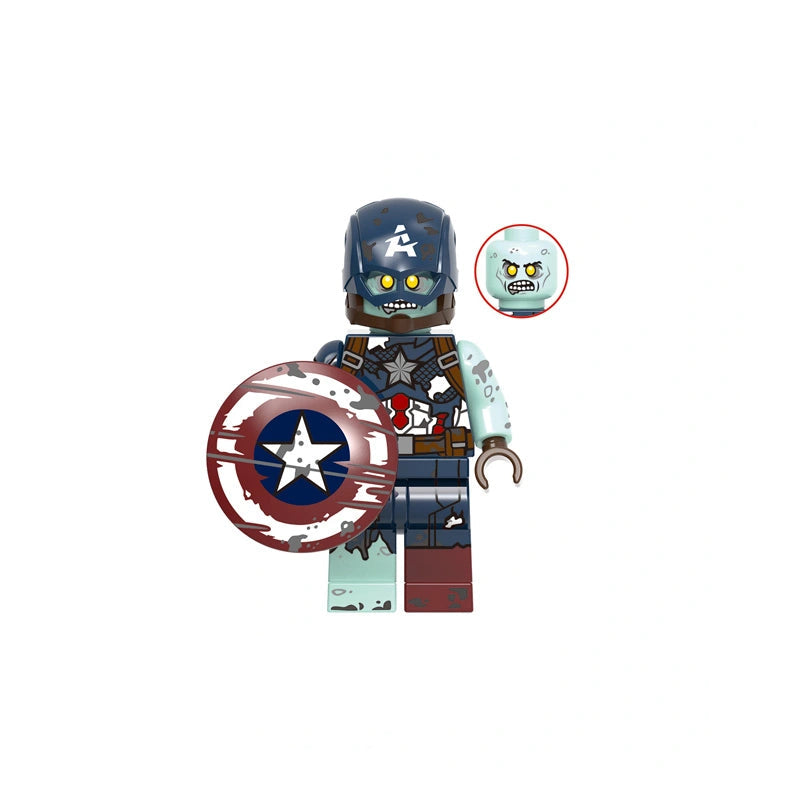 Captain America (Zombie) | Custom Minifigure