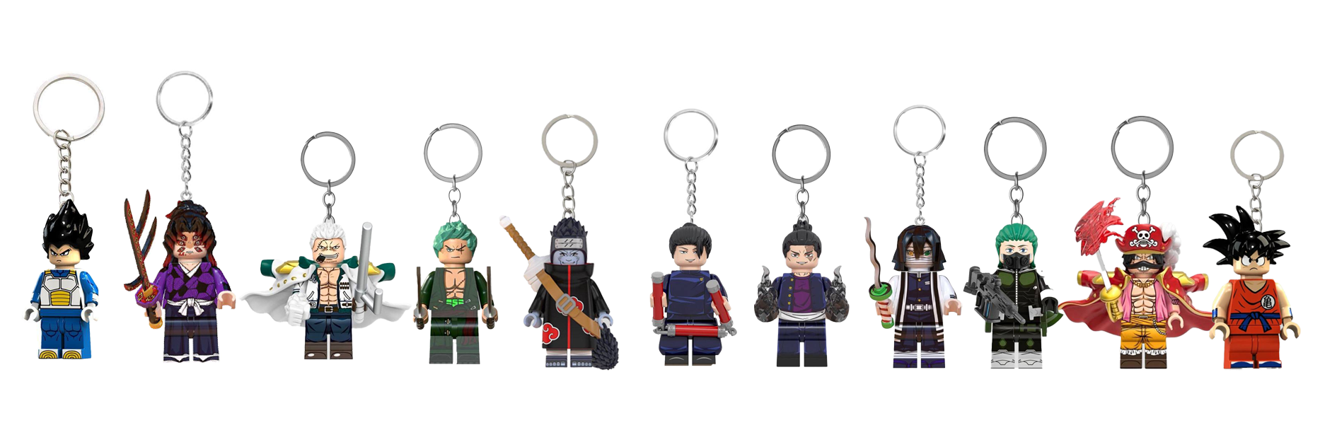 Custom LEGO Minifigure Keychains | Compatible with LEGO | Brickfigurez
